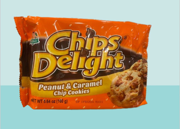 CHIPS DELIGHT PEANUTE & CARAMEL COOKIES 160G