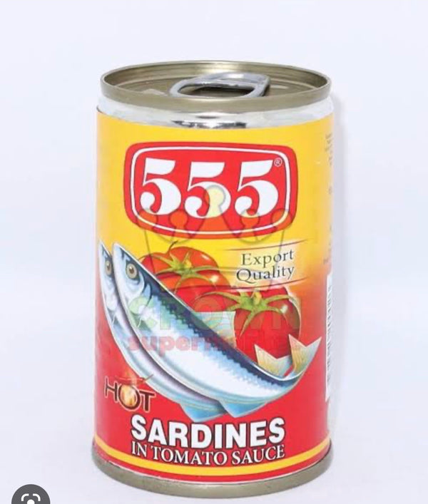 555 Sardines in Hot Tomato Sauce 425g