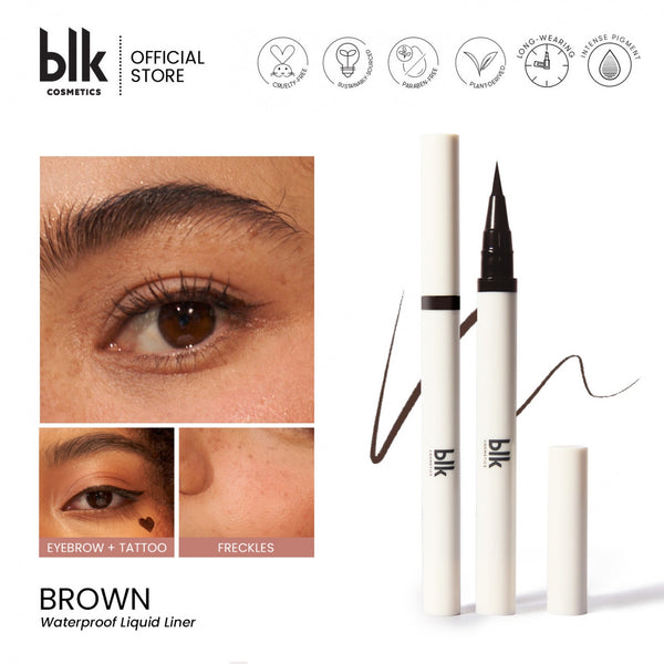 BLK cosmetics Waterproof Liquid Liner Brown