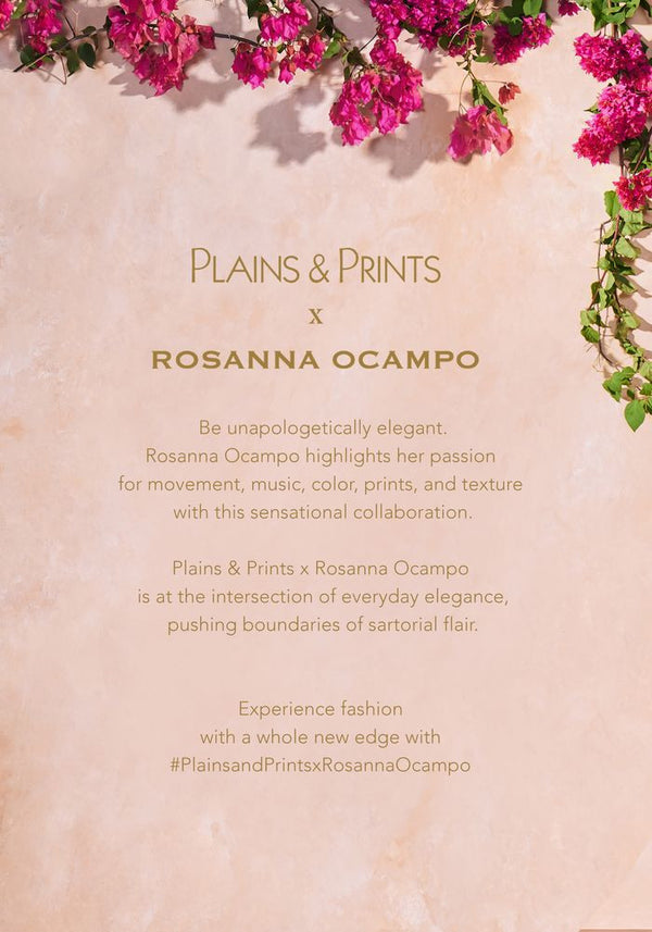 PLAINS & PRINTS X ROSANNA OCAMPO CARINA TOP AND PANTS - CREAM