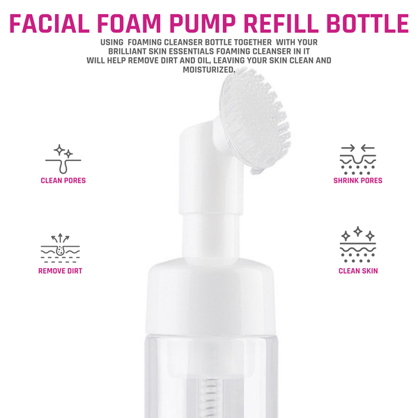 Brilliant Facial Foam Pump empty Bottle