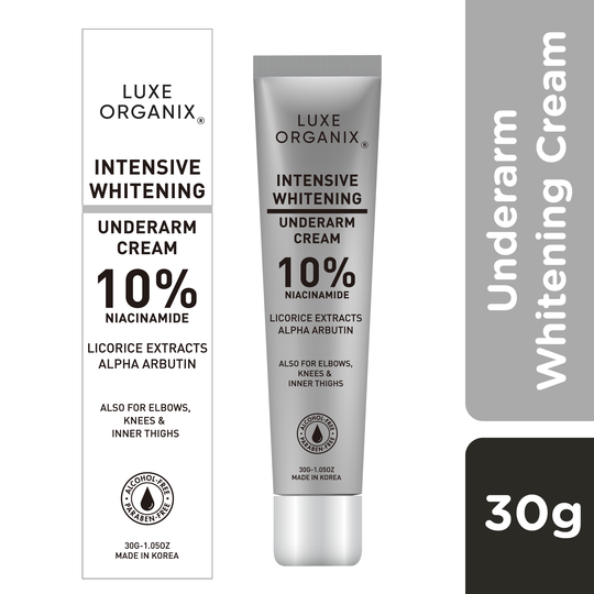 Luxe Organix Intensive Whitening Milk Cream for Underarms, Knees, Elbows & Inner Thighs 30g