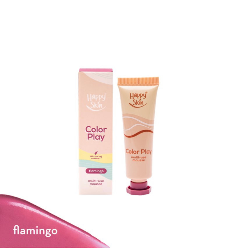 HAPPY SKIN COLOR PLAY MULTI-USE MOUSSE - FLAMINGO