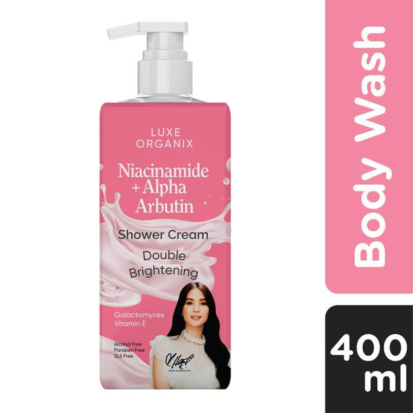 Luxe Organix Niacinamide + Alpha Arbutin Shower Cream 400ml