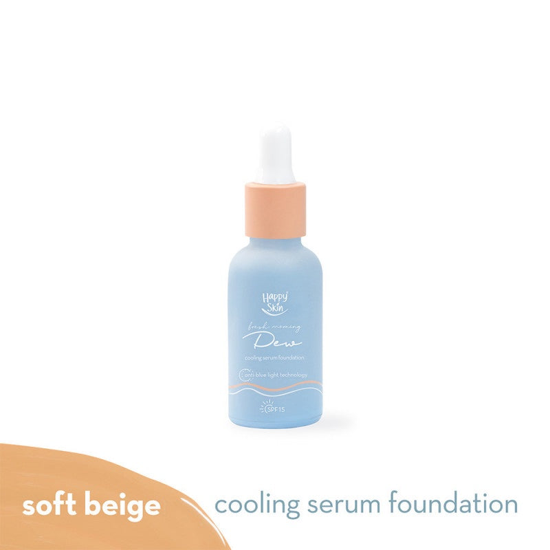 Happy Skin Dew Cooling Serum Foundation Spf 15 In Soft Beige
