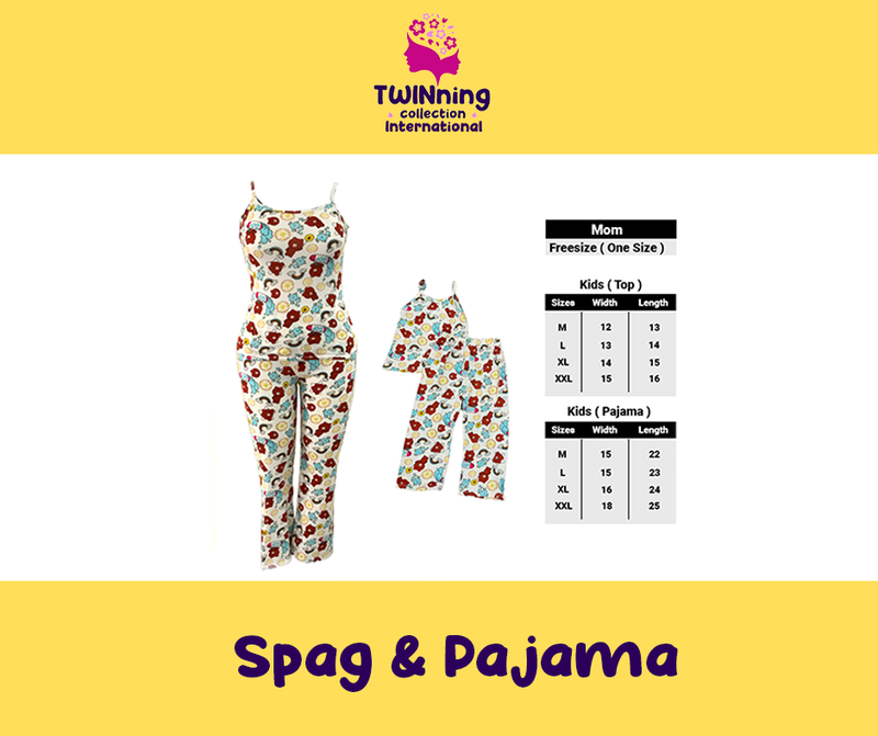 Twinning Collection Spaghetti & Pajama - We Bare Bear (Off White)