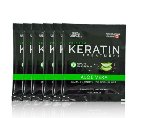 Luxe Organix Keratin Treatment Aloe 3-minute miracle 20ml x 6pcs