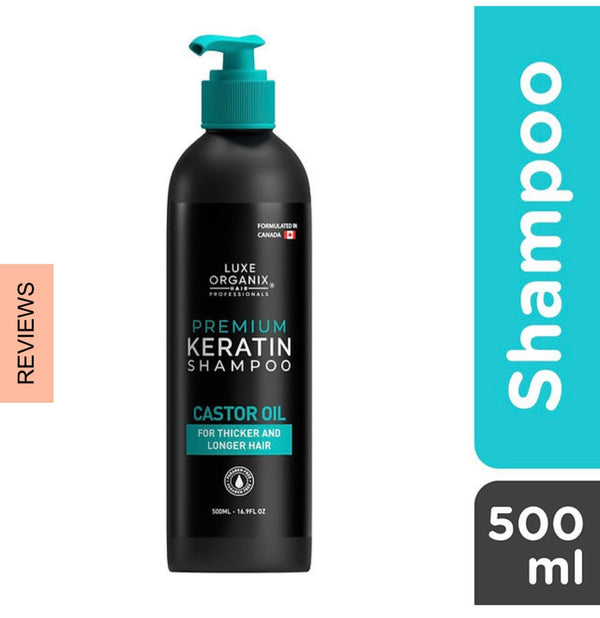Luxe Organix Premium Keratin Castor Oil Shampoo 500ml
