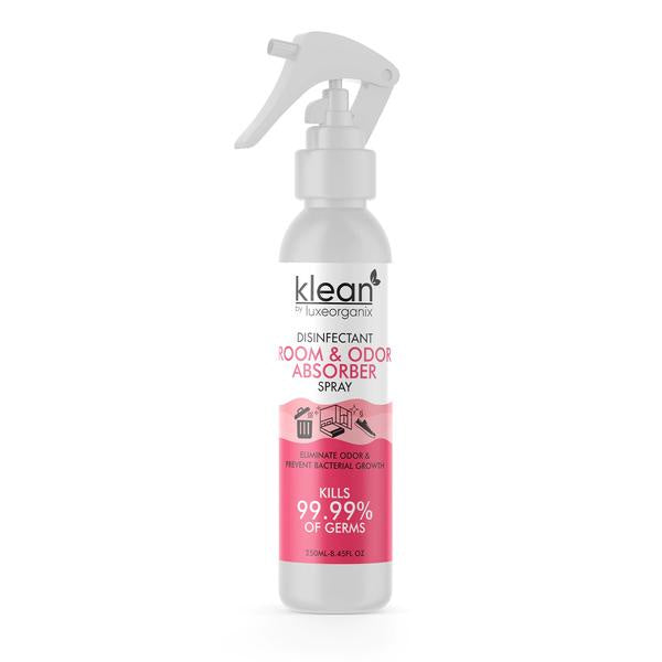 Luxe Organix Klean Antibacterial Room Spray And Odor Absorber 250ML