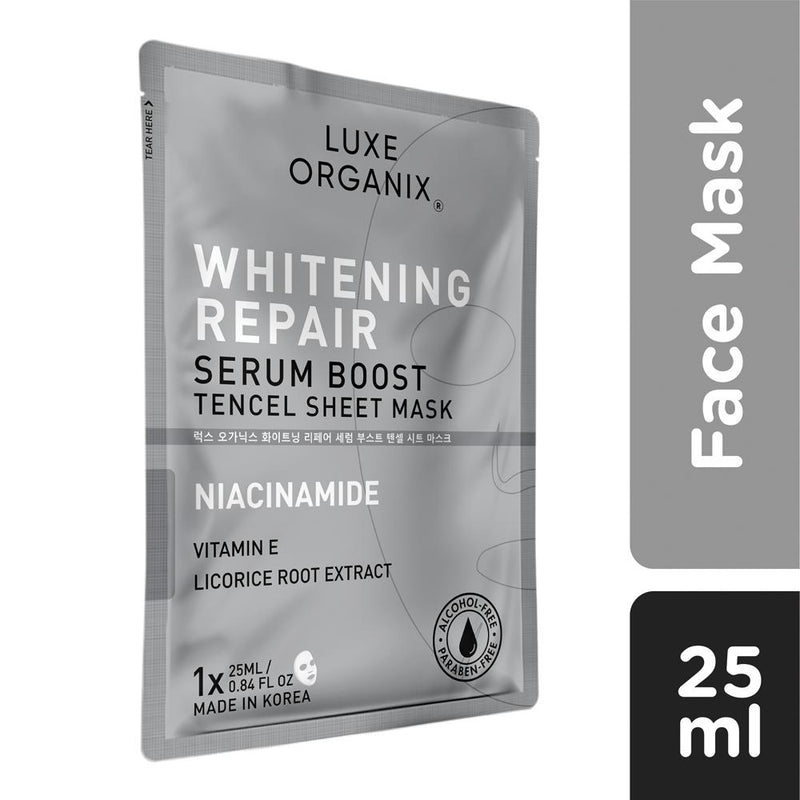 Luxe Organix Whitening Repair Serum Boost Sheet Mask 25ml