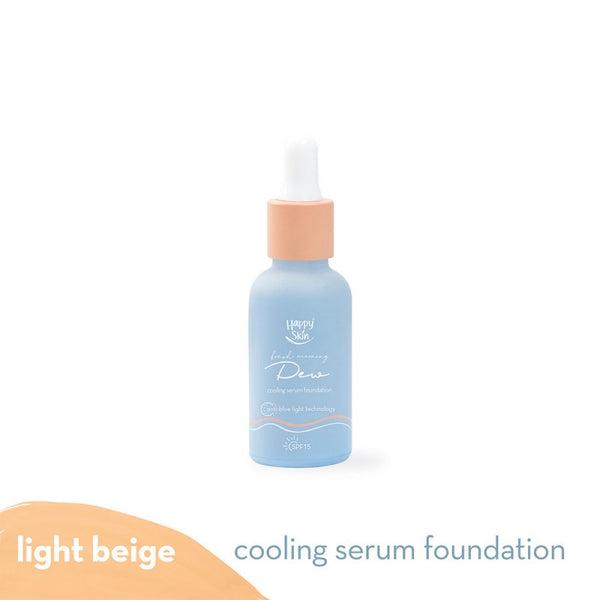 Happy Skin Dew Cooling Serum Foundation Spf 15 In Light Beige