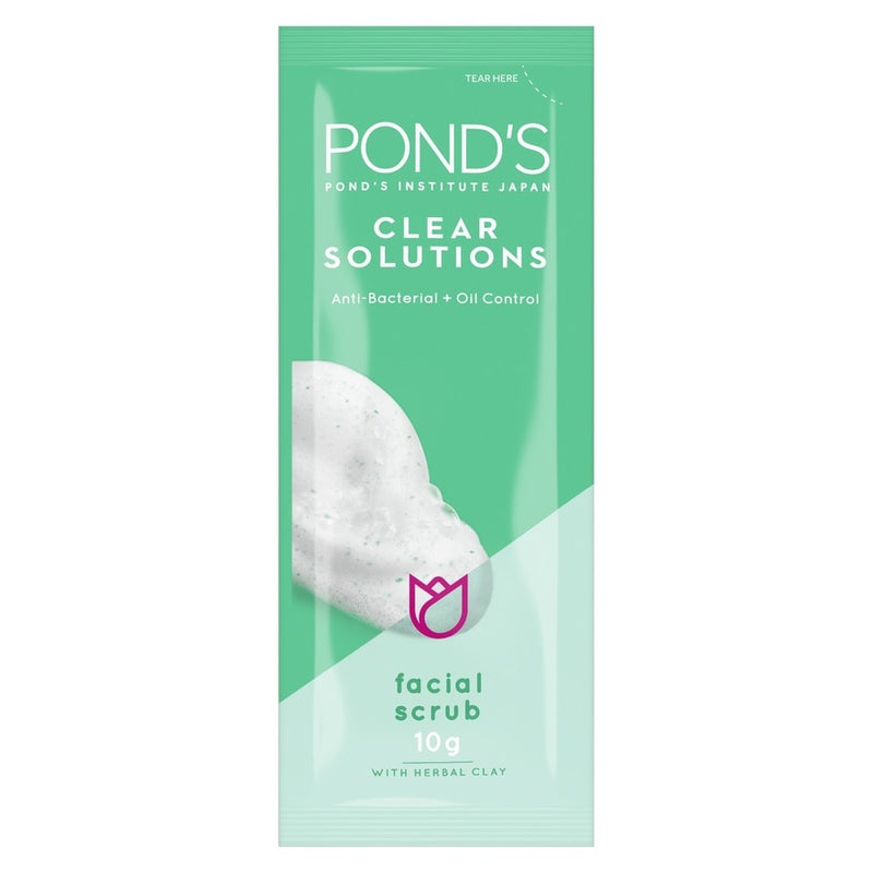 Ponds Clear Solutions Anti-Bacterial Facial Scrub 10g