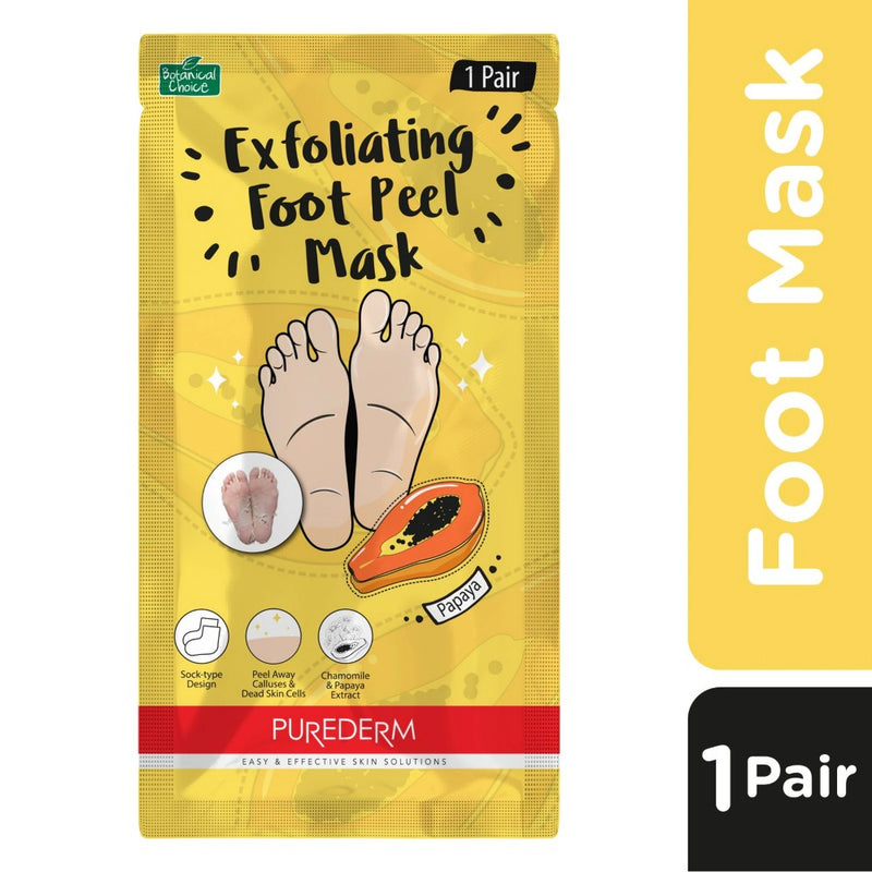 Purederm Exfoliating Foot Peel Mask - Papaya