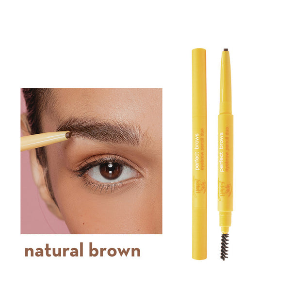 Generation Happy Skin Perfect Brows Eyebrow Pencil Duo in Natural Brown